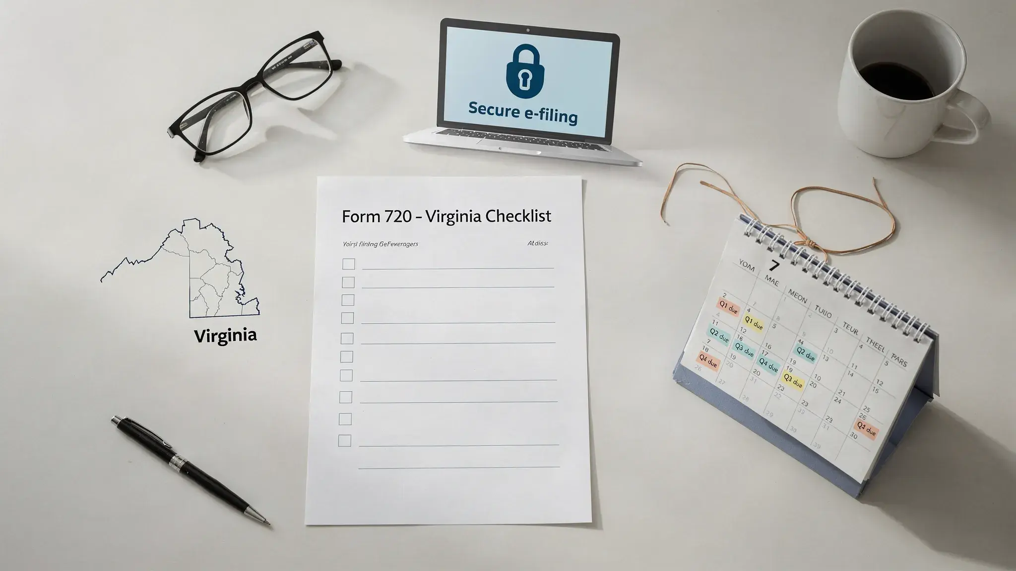 Tax professional completing Retail Tax Filing online